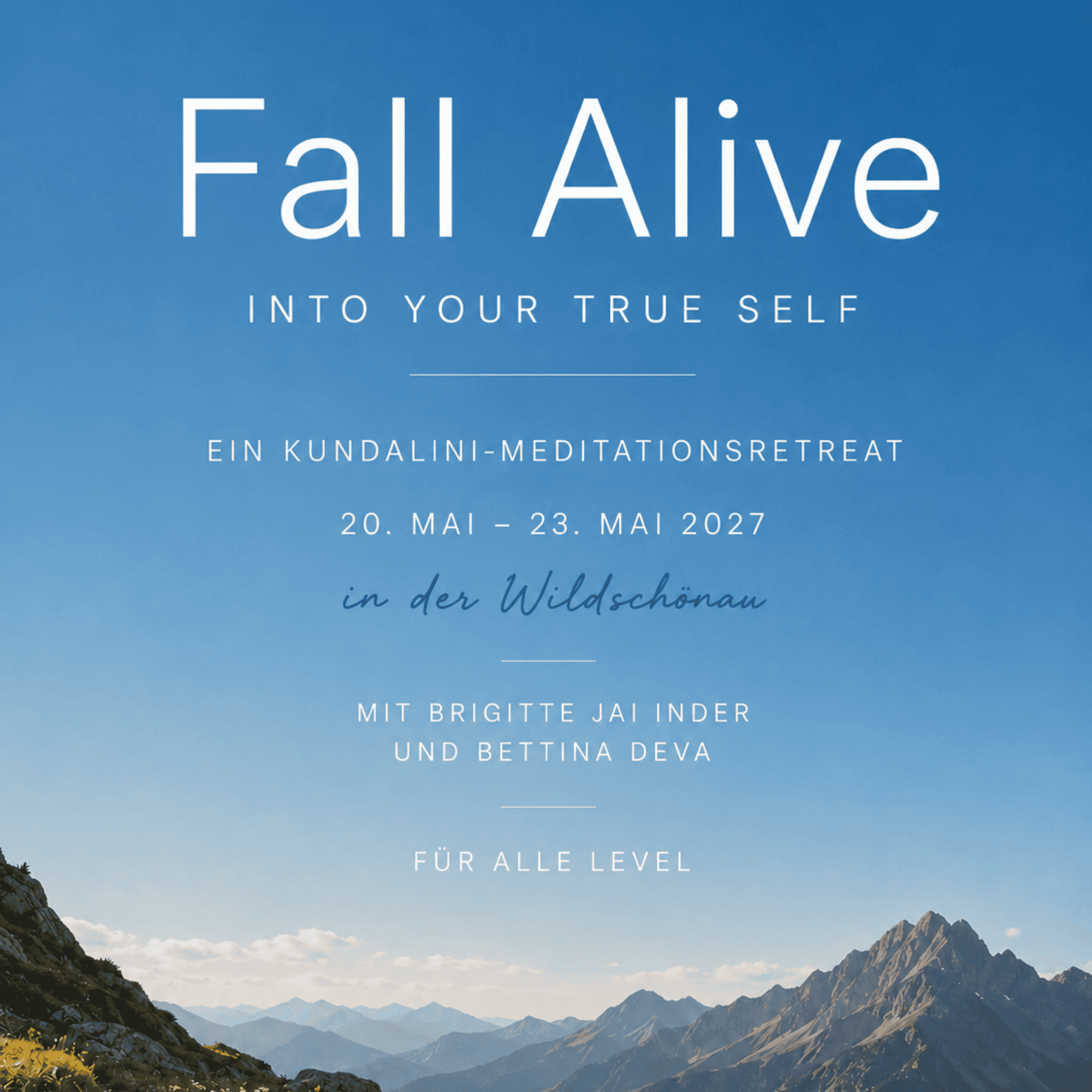 FALL-ALIVE-REATREAT in der Wildschönau 