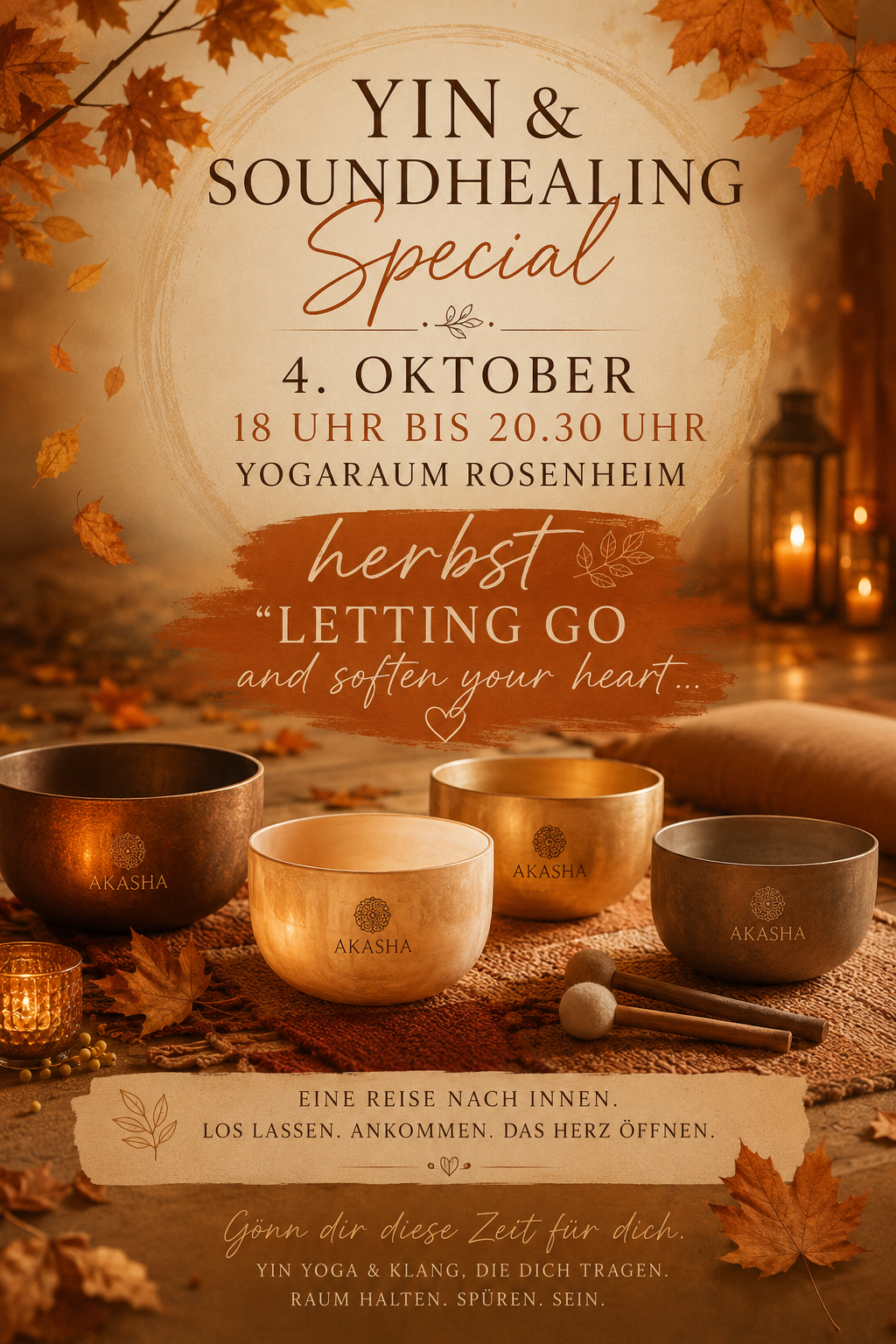 Yin Yoga + Soundhealing Special - letting go..soften your heart